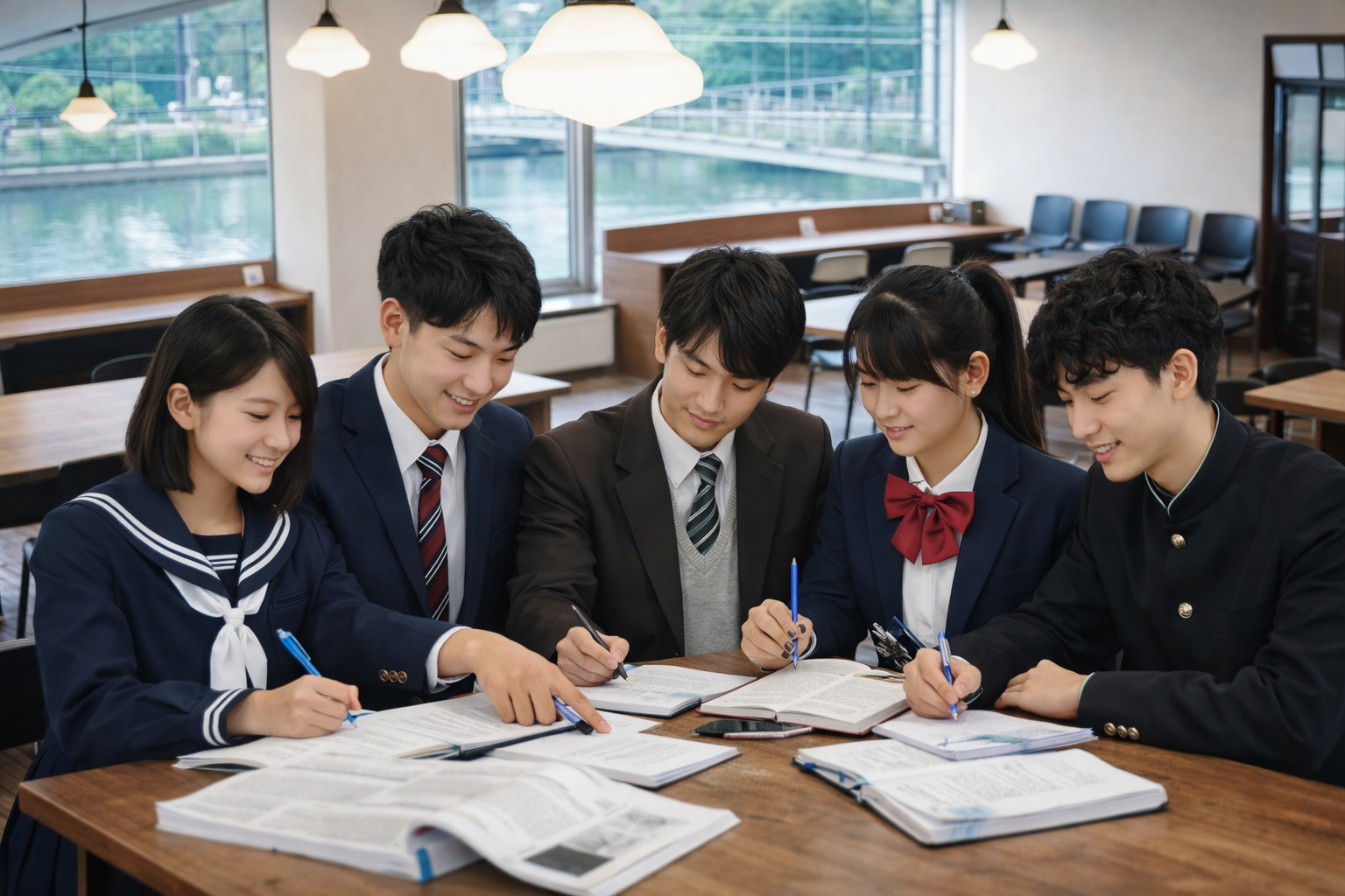 ST Lab — テーブルで共に学ぶ生徒たち